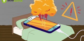 smartphone batteria esplosione carica tutta la notte