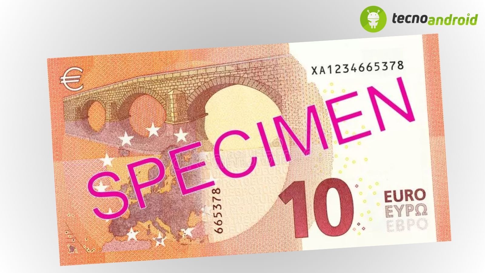 banconota rara 10 euro specimen