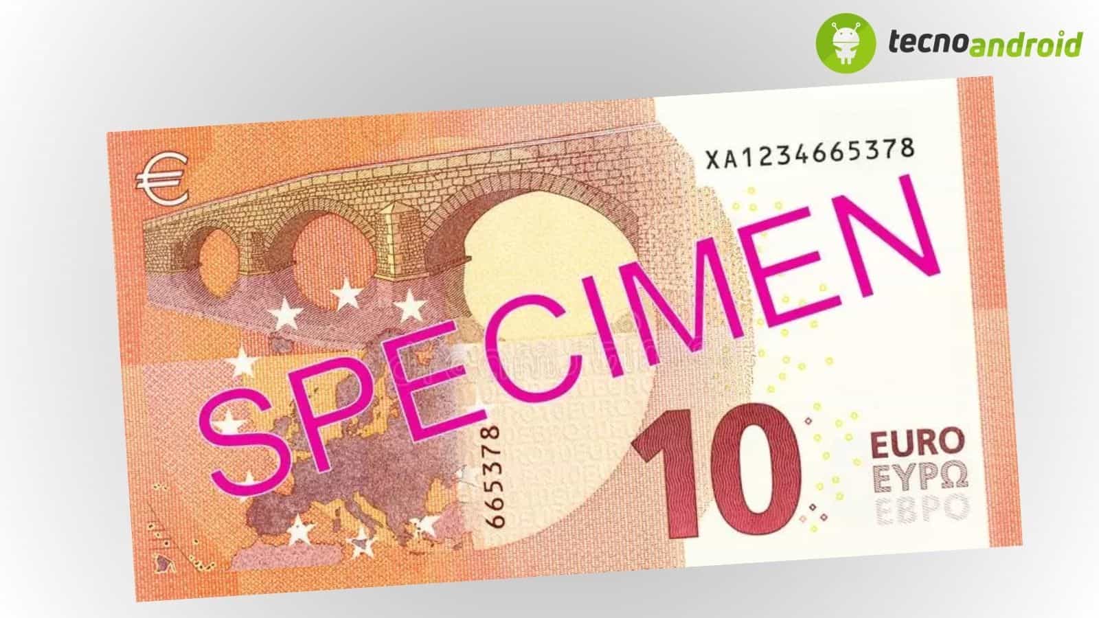 banconota - dettaglio banconota rara 10 euro specimen