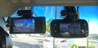 telecamera di sicurezza in auto
