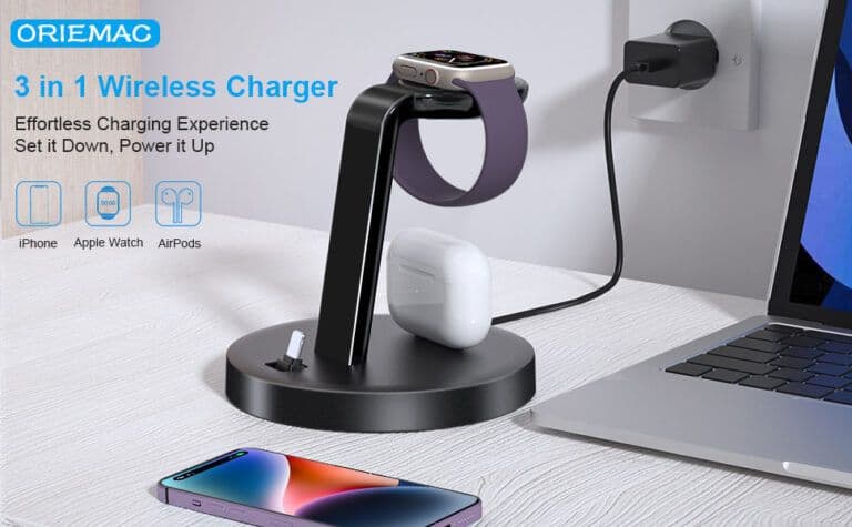 Caricatore Wireless, ORIEMAC 3 in 1