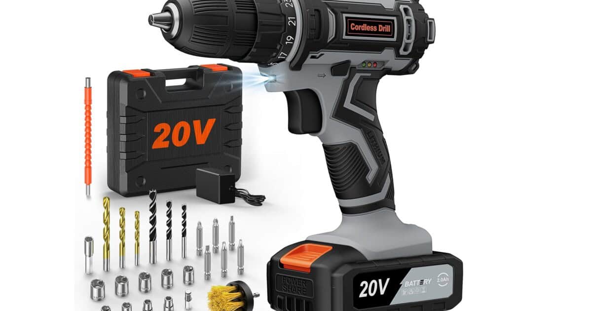 amazon Trapano Avvitatore Batteria 20V