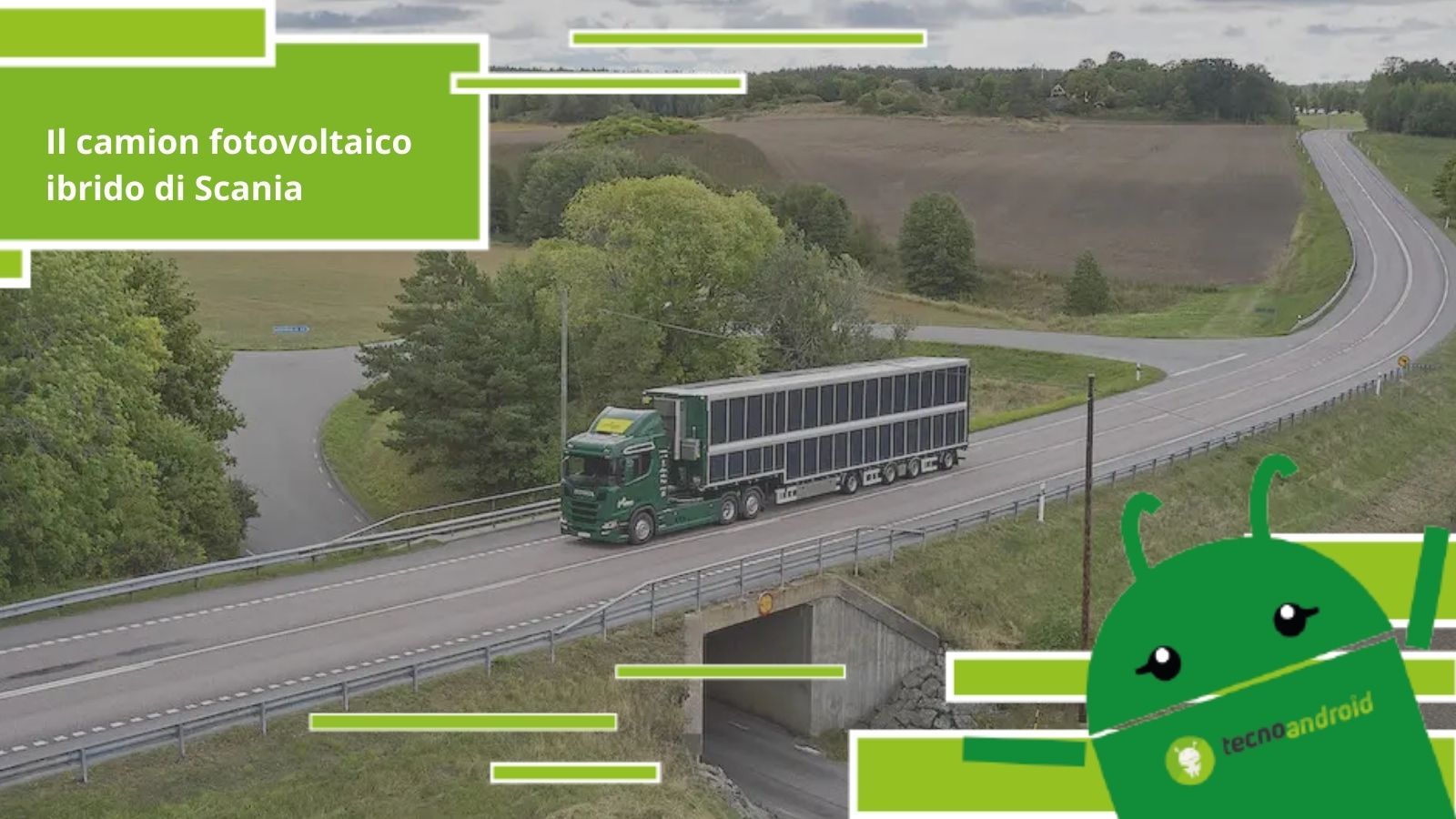 Scania, l'azienda ha immesso il primo camion fotovoltaico ibrido