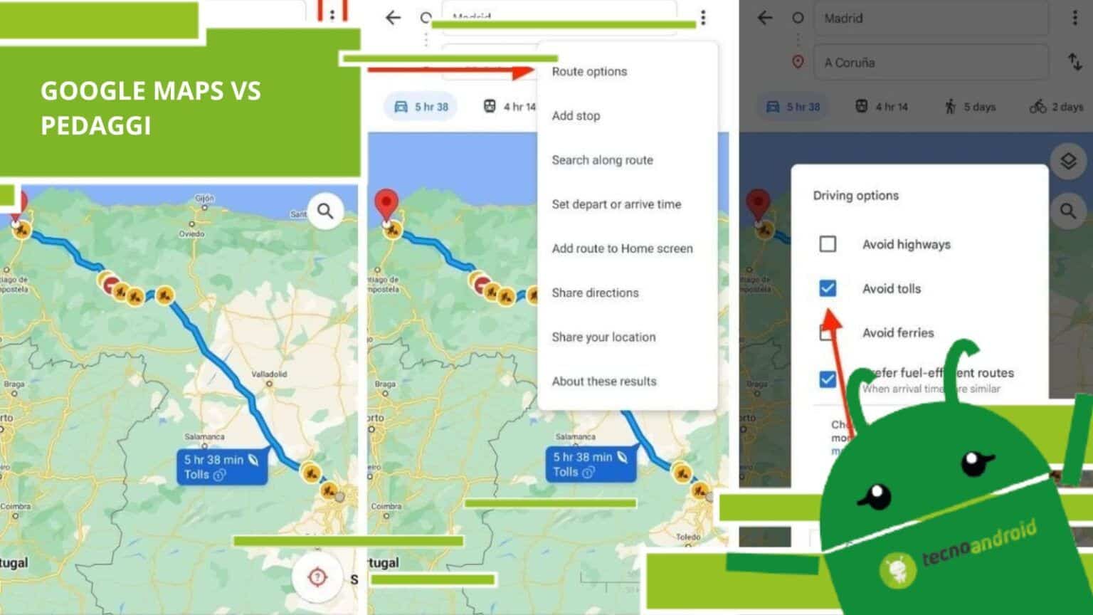 Pedaggi autostradali, grazie a Google Maps ora si possono evitare