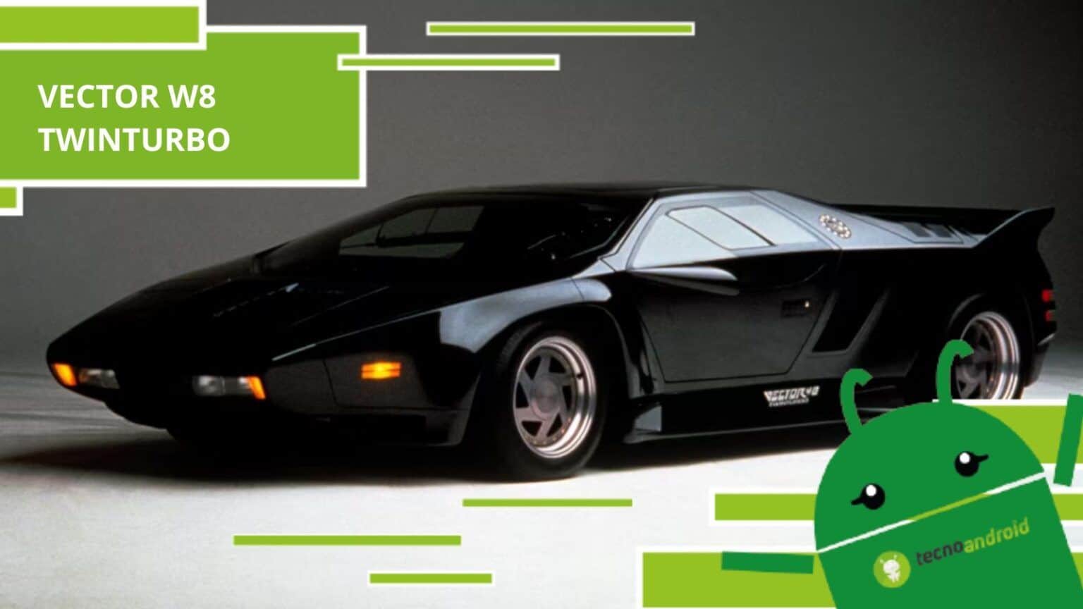 Vector W8 TwinTurbo, l'auto degli anni '90 prese fuoco per via della velocità