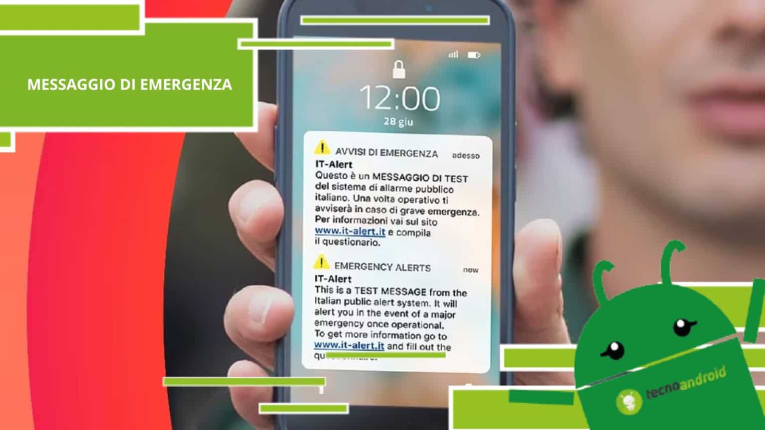 Messaggio di emergenza - non preoccupatevi, si tratta semplicemente di IT Alert
