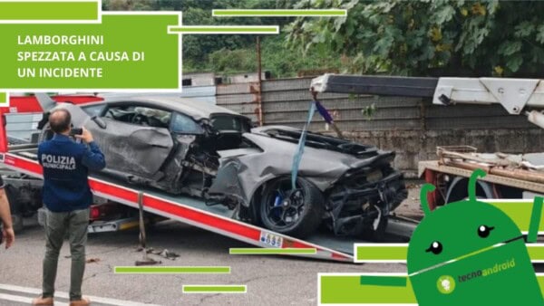 Lamborghini - auto spezzata in due a causa di un incidente, ecco come sta il conducente