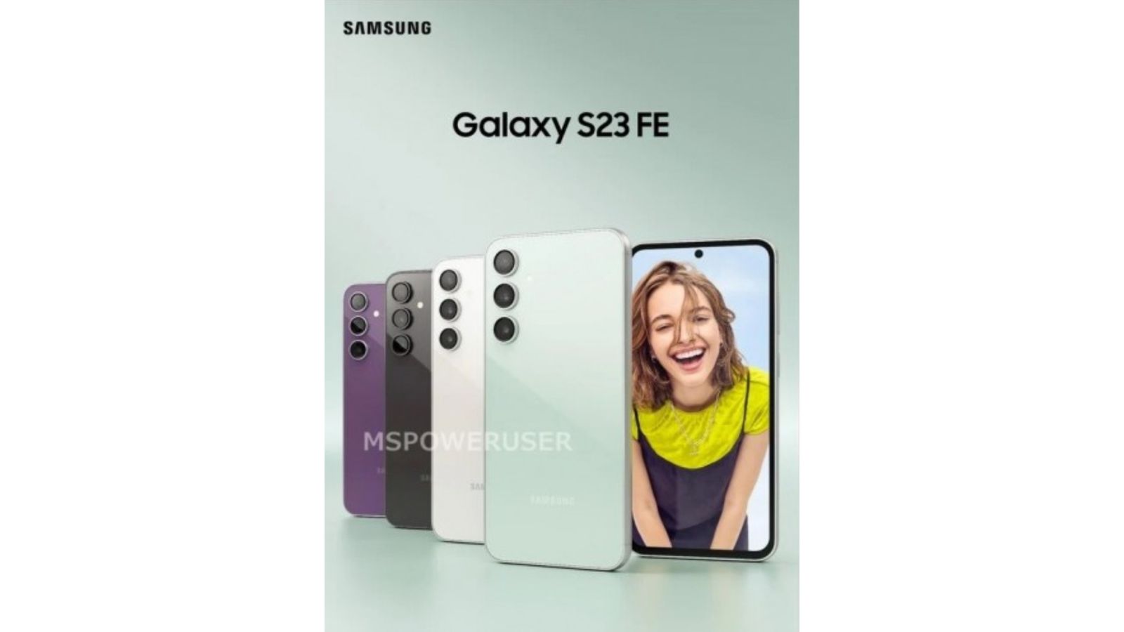 Samsung Galaxy S23 FE colorazioni teaser