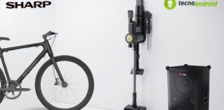 e-bike, aspirapolvere, sistema audio sharp