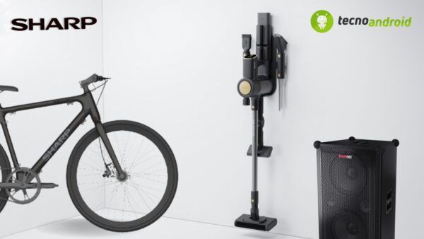 e-bike, aspirapolvere, sistema audio sharp