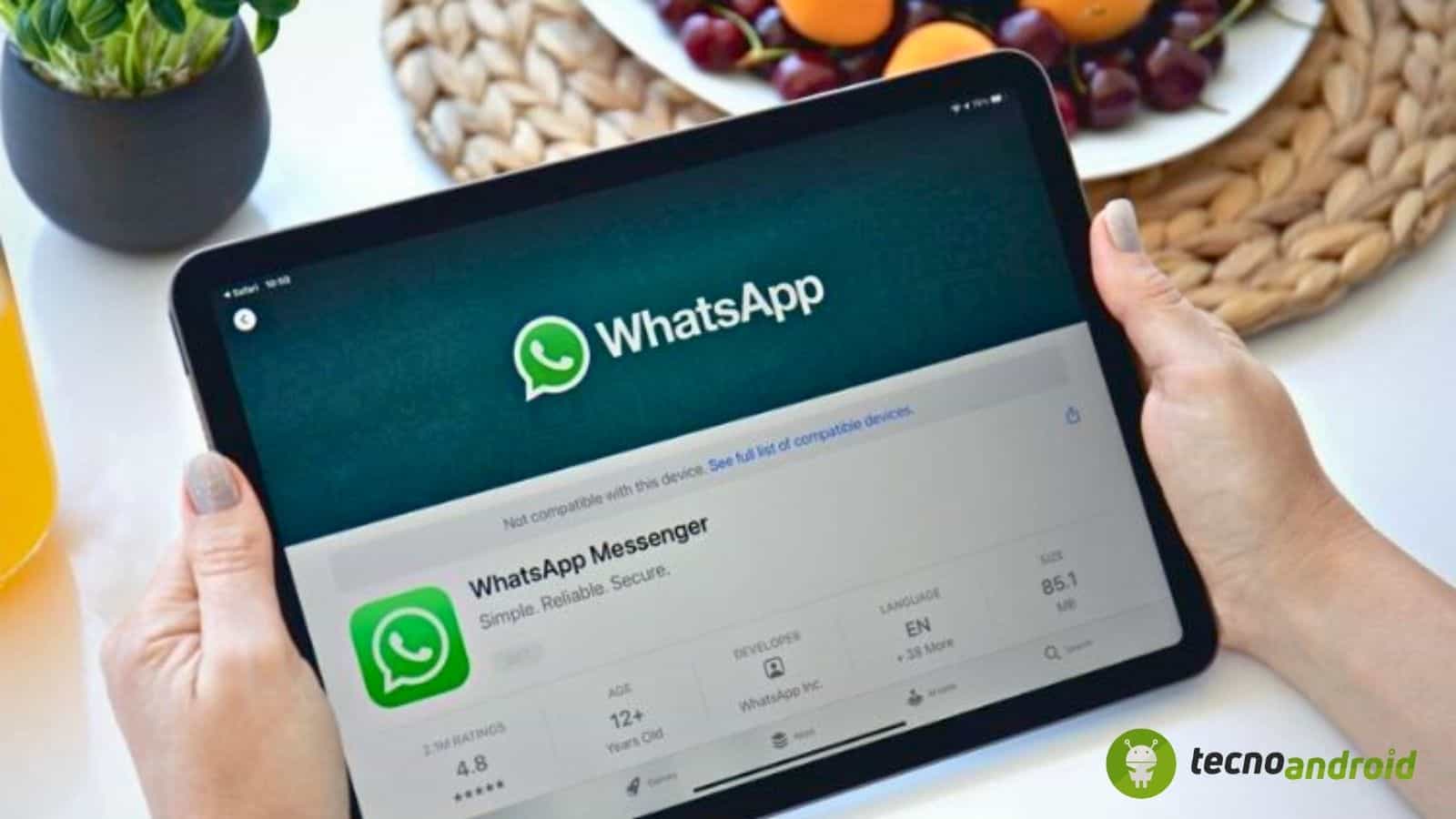 Whatsapp: arriva finalmente l’app per l’iPad