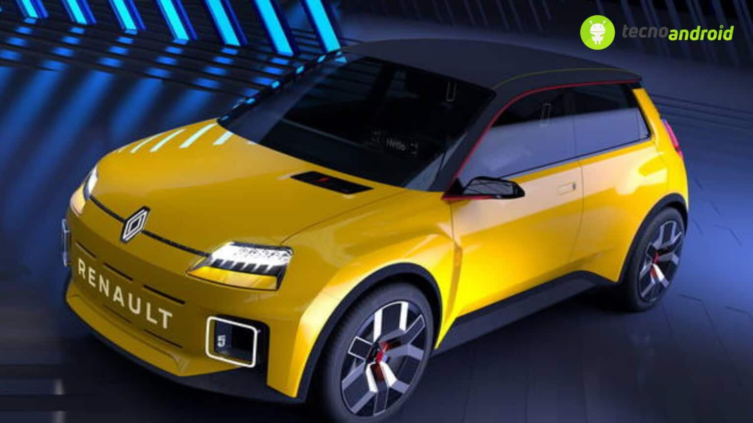 Renault 5 design interni auto elettrica