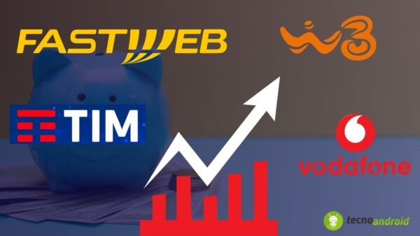 TIM, VODAFONE,WINDTRE, FASTWEB rincari delle tariffe