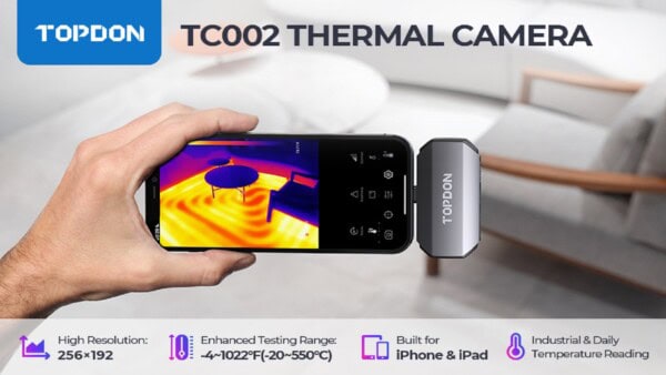 TOPDON TC002 Termocamera Infrarossi per Iphone