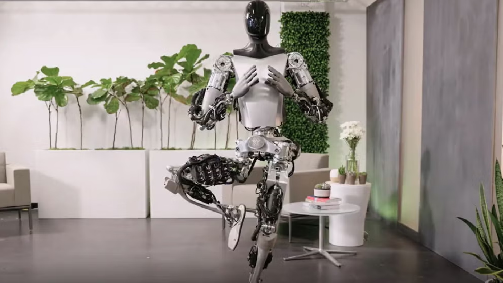 tesla yoga robot