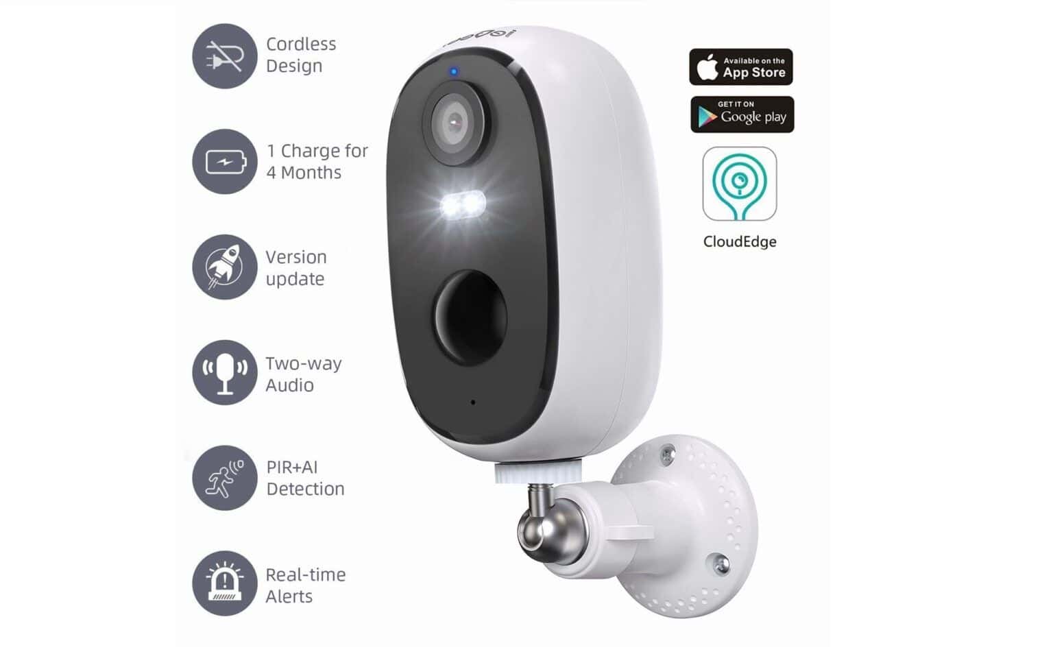 ieGeek 2K Telecamera Wi-Fi Interno/Esterno