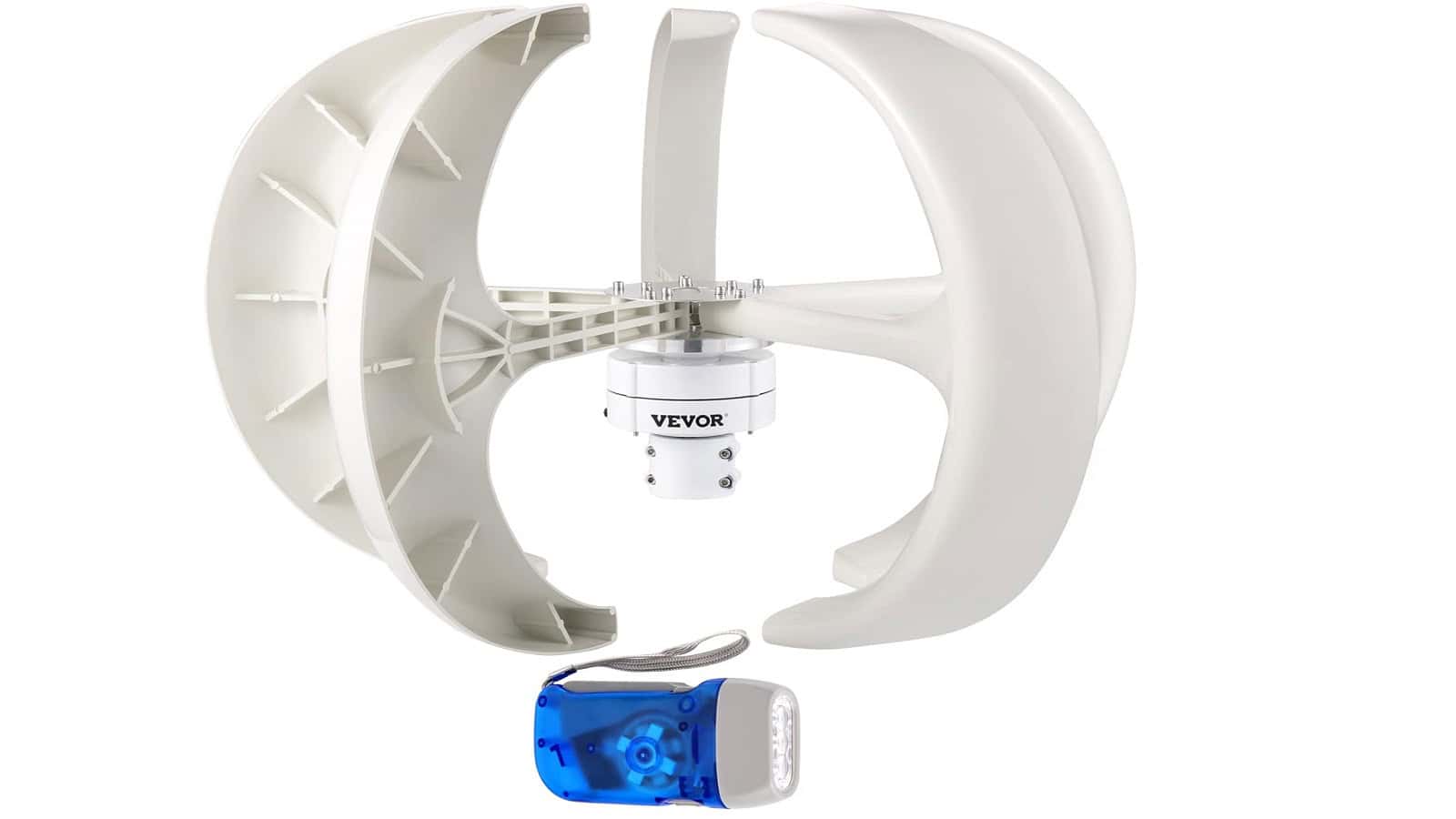 Generatore Eolico VEVOR 600W A Turbina Lanterna - 12V CC, 5 Pale In Nylon, Per Barche, Chalet, Casa