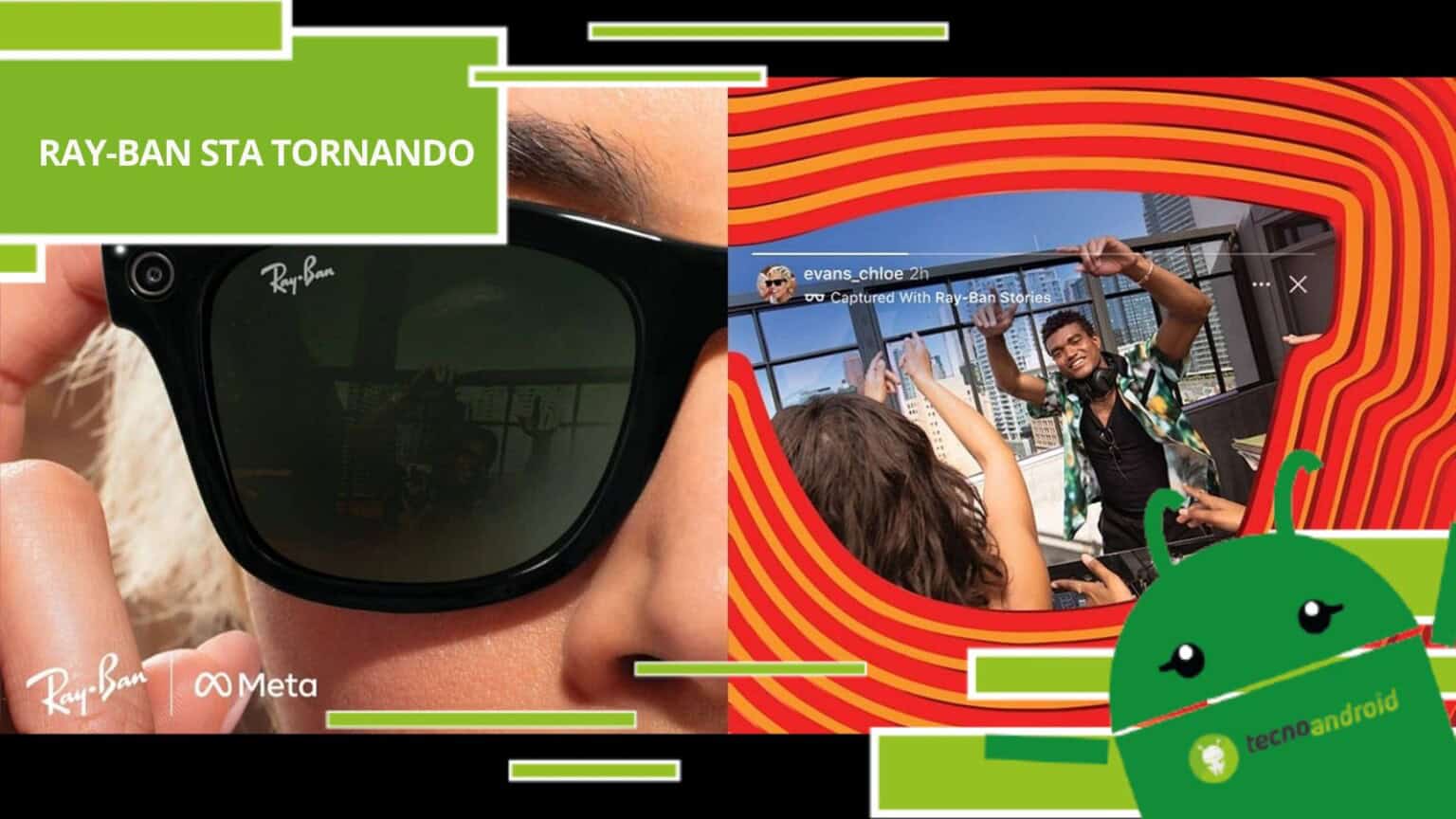 Smart glasses Ray-Ban Meta, l'IA arriva anche negli occhiali da sole