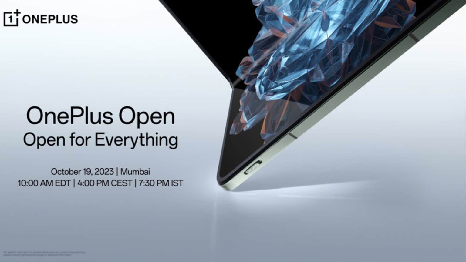 OnePlus conferma, il 19 Ottobre verrà presentato il primo smartphone pieghevole