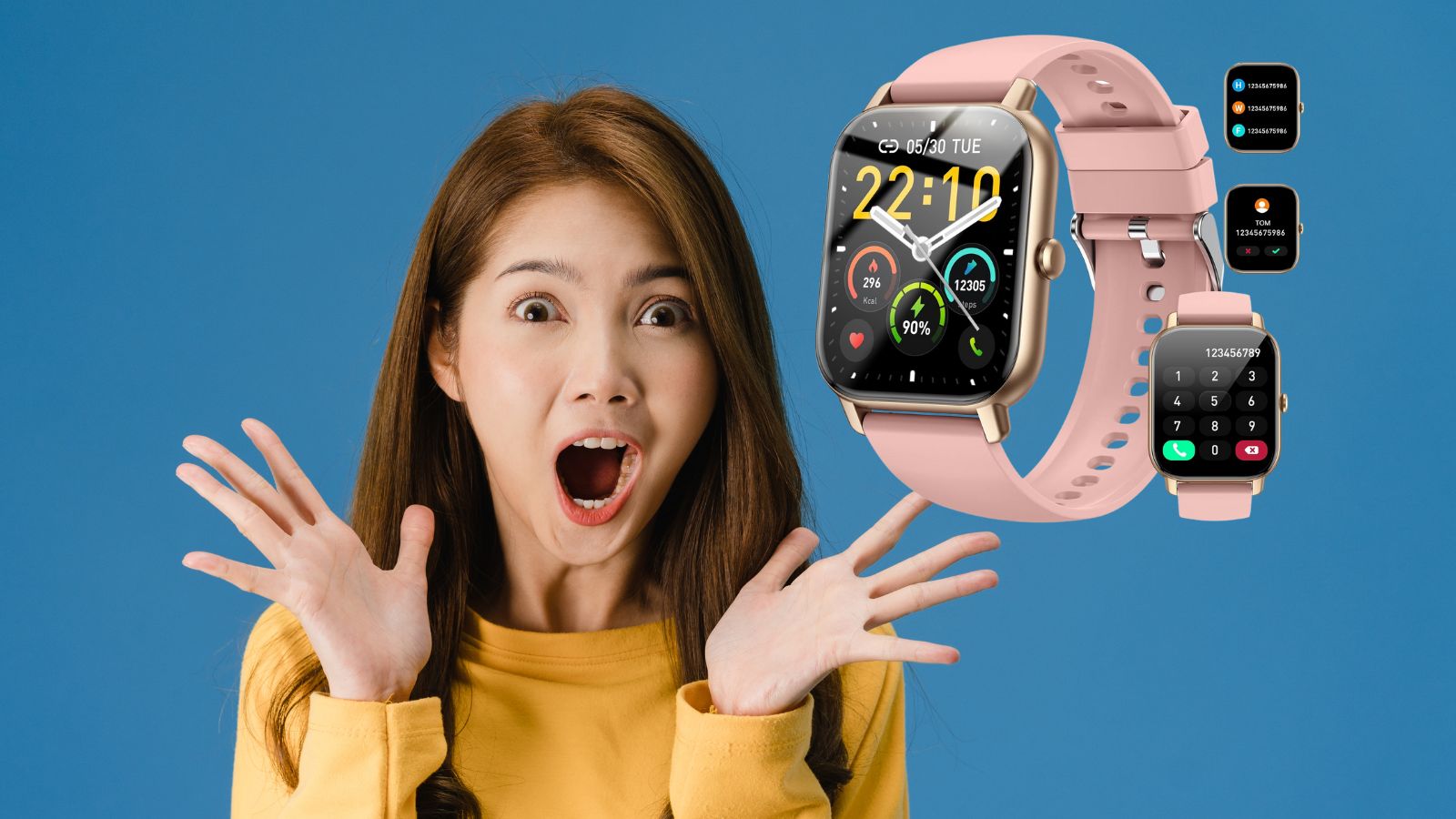 Smartwatch con microfono e display a colori in OFFERTA con il 67% di sconto (AMAZON)