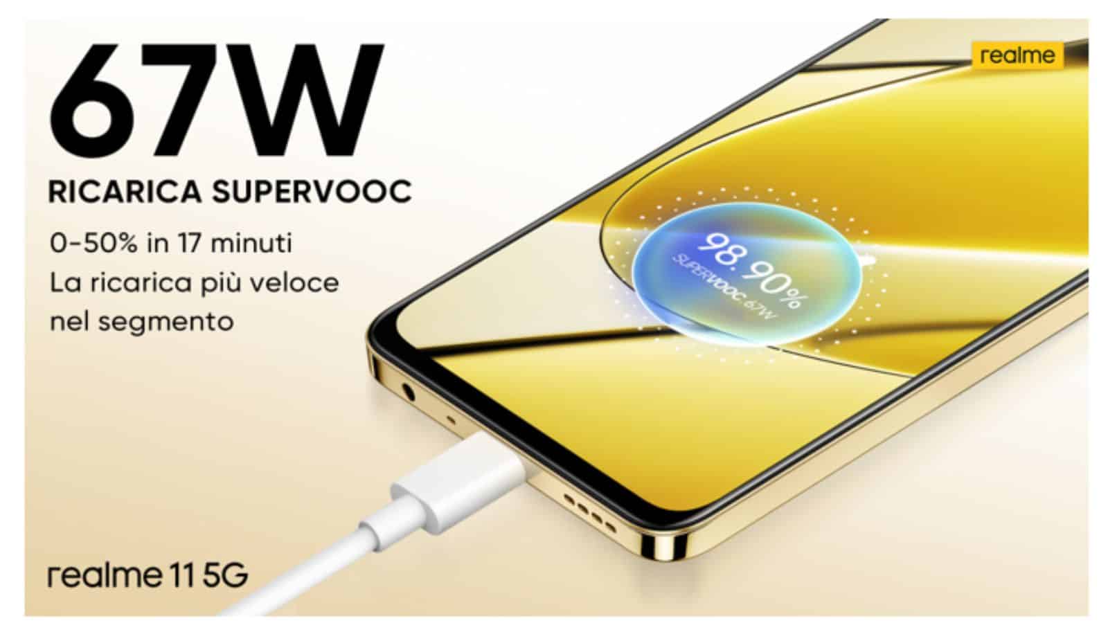realme - dettaglio Realme 11 5G è ufficiale: scheda tecnica e prezzo