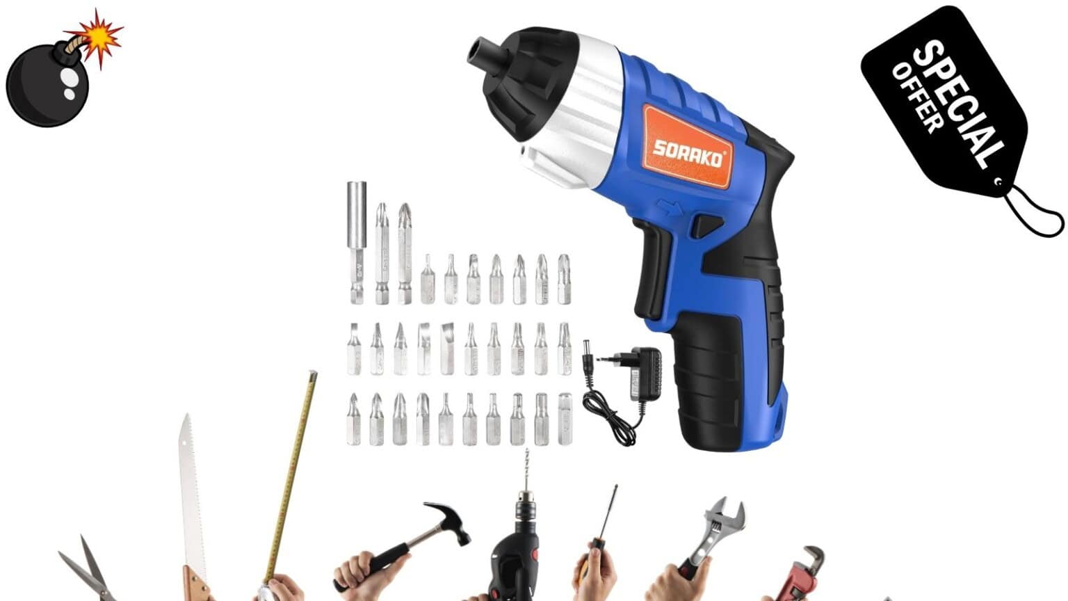 Avvitatore ricaricabile elettrico a PREZZO shock: costa solo 15 euro