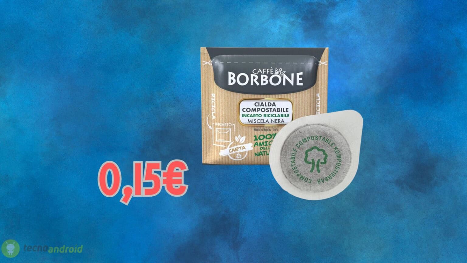 Caffè Borbone: su Amazon le cialde costano 0,15 euro l'UNA