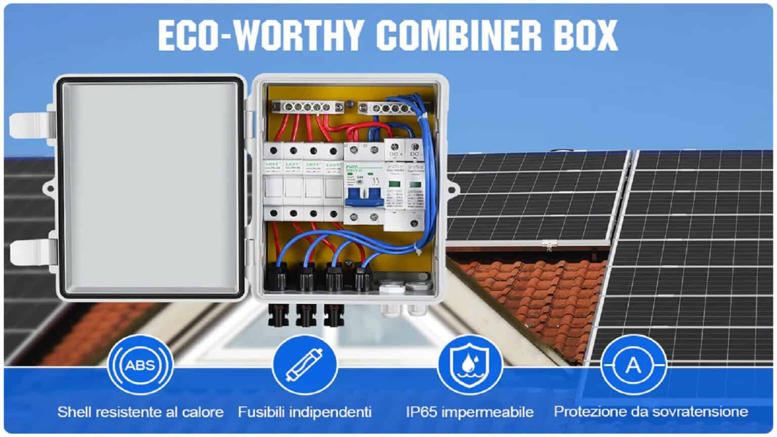 ECO-WORTHY Sistema Completo di Pannelli Solari 480 Watt Off-grid