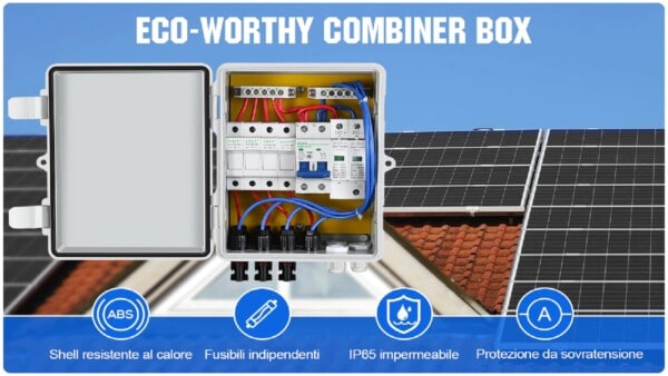 ECO-WORTHY Sistema Completo di Pannelli Solari 480 Watt Off-grid
