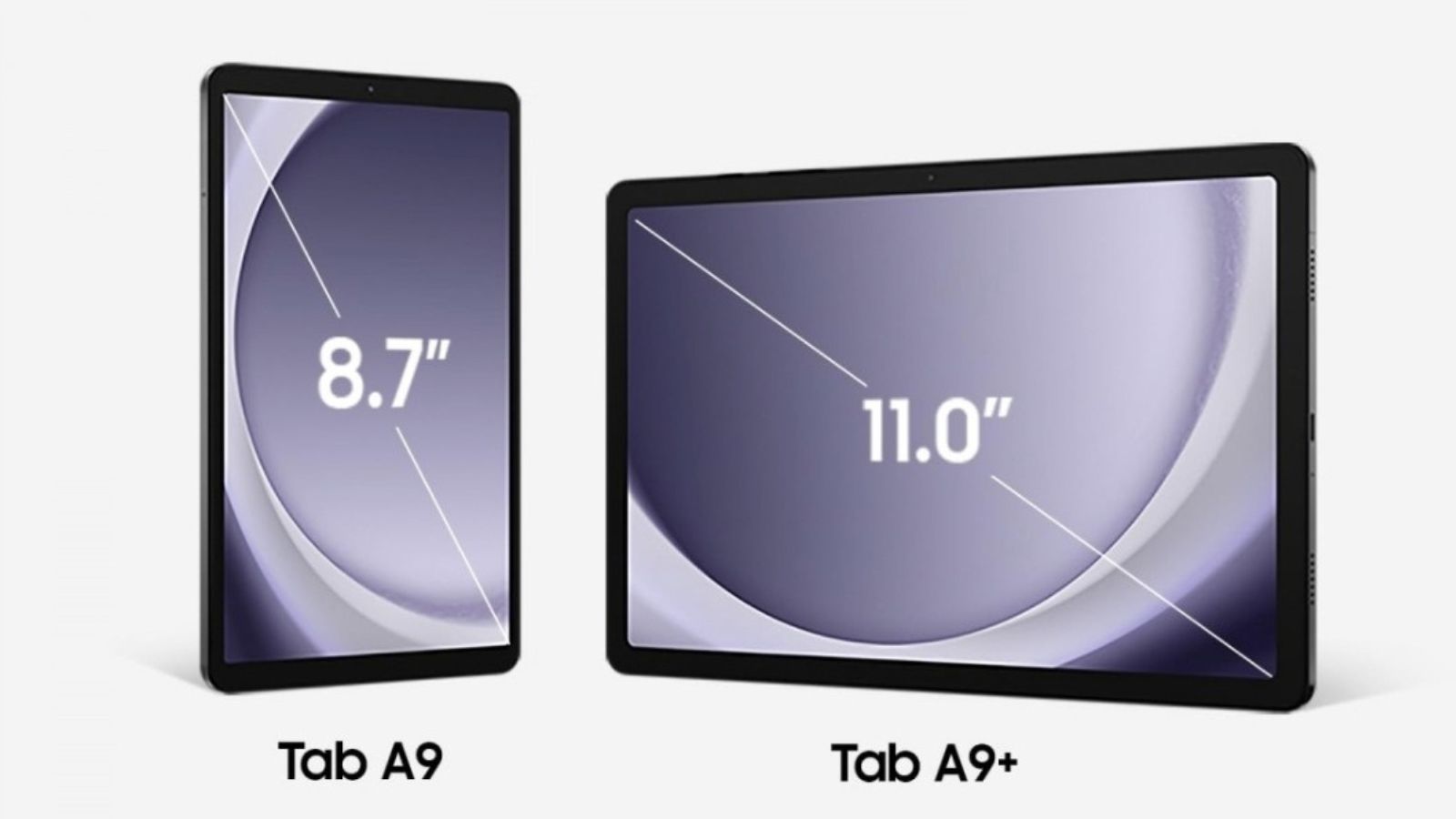 Samsung Galaxy Tab A9 A9+ ufficiali 