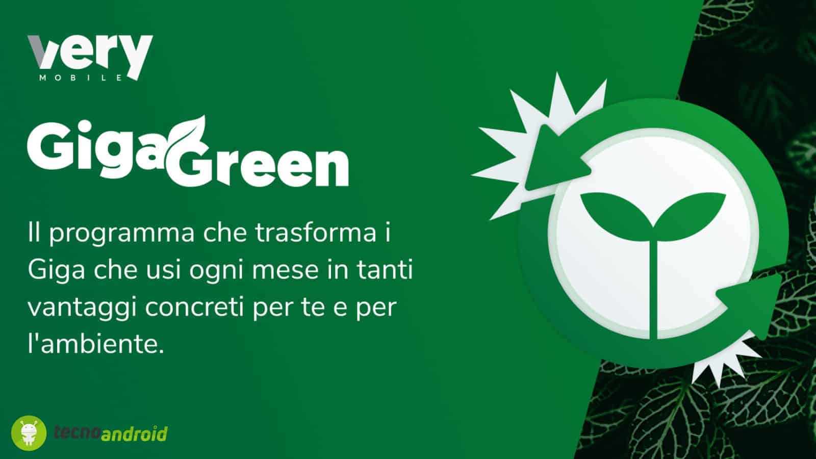 Very Mobile: proteggi l’ambiente e accedi agli sconti Giga Green