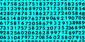 illusione ottica sequenza numeri