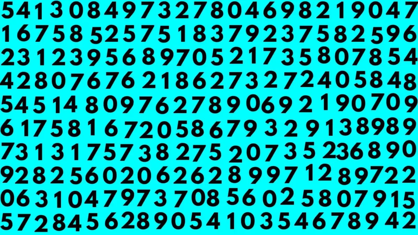 illusione ottica sequenza numeri