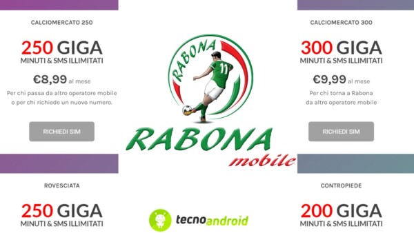 Rabona mobile disservizi promozioni