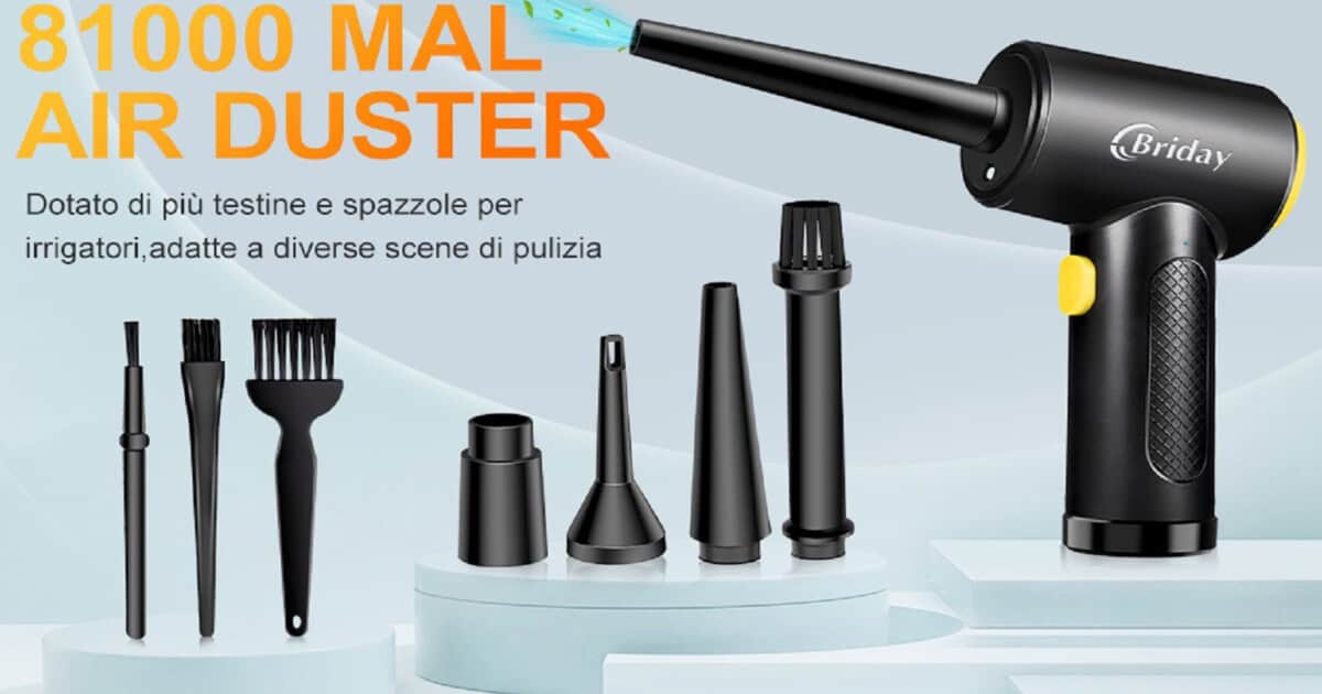 Rimuovi Polvere Aria Compressa Senza Fili