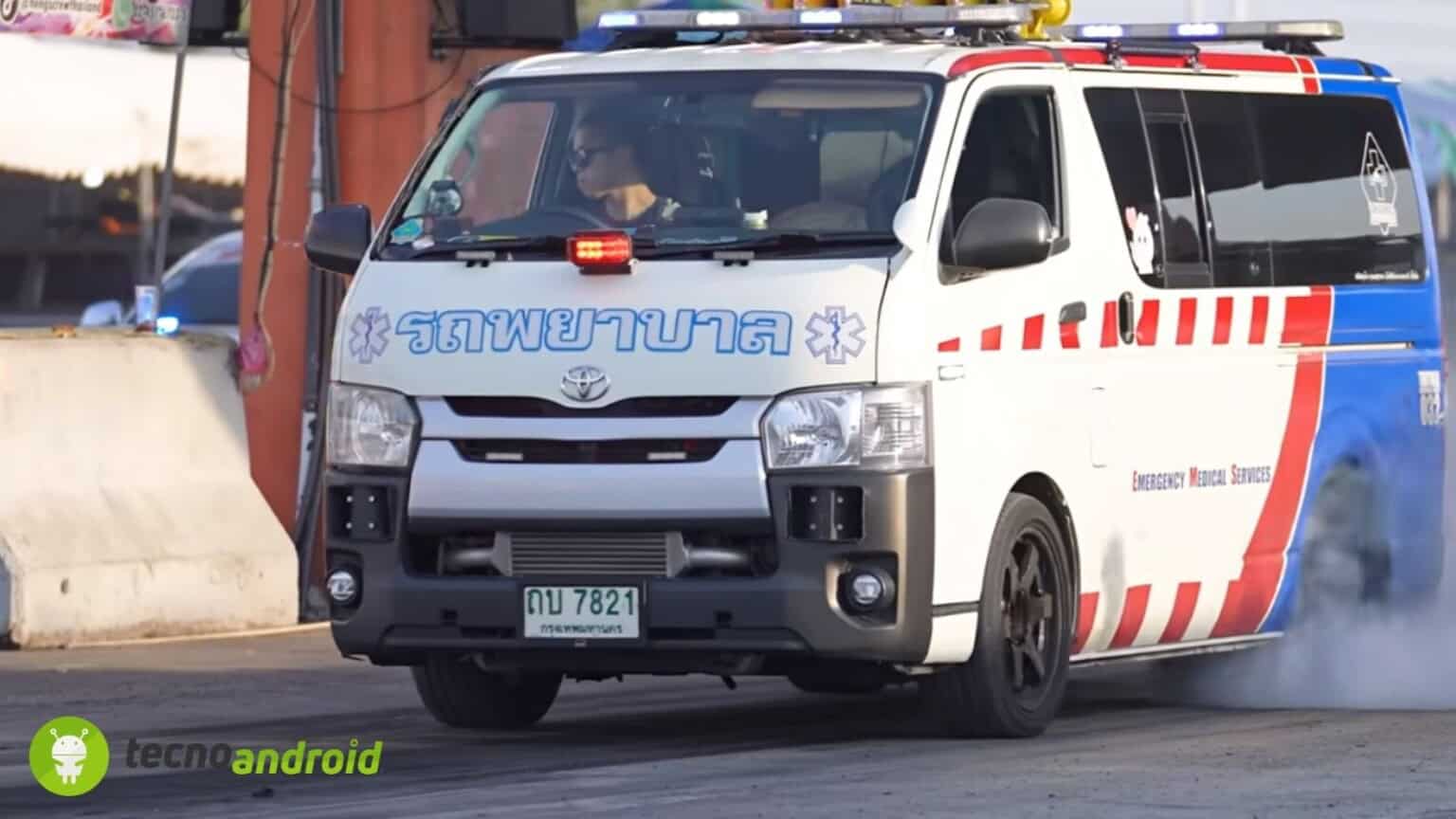 AMBULANZA SFIDA UN CAMION DEI POMPIERI
