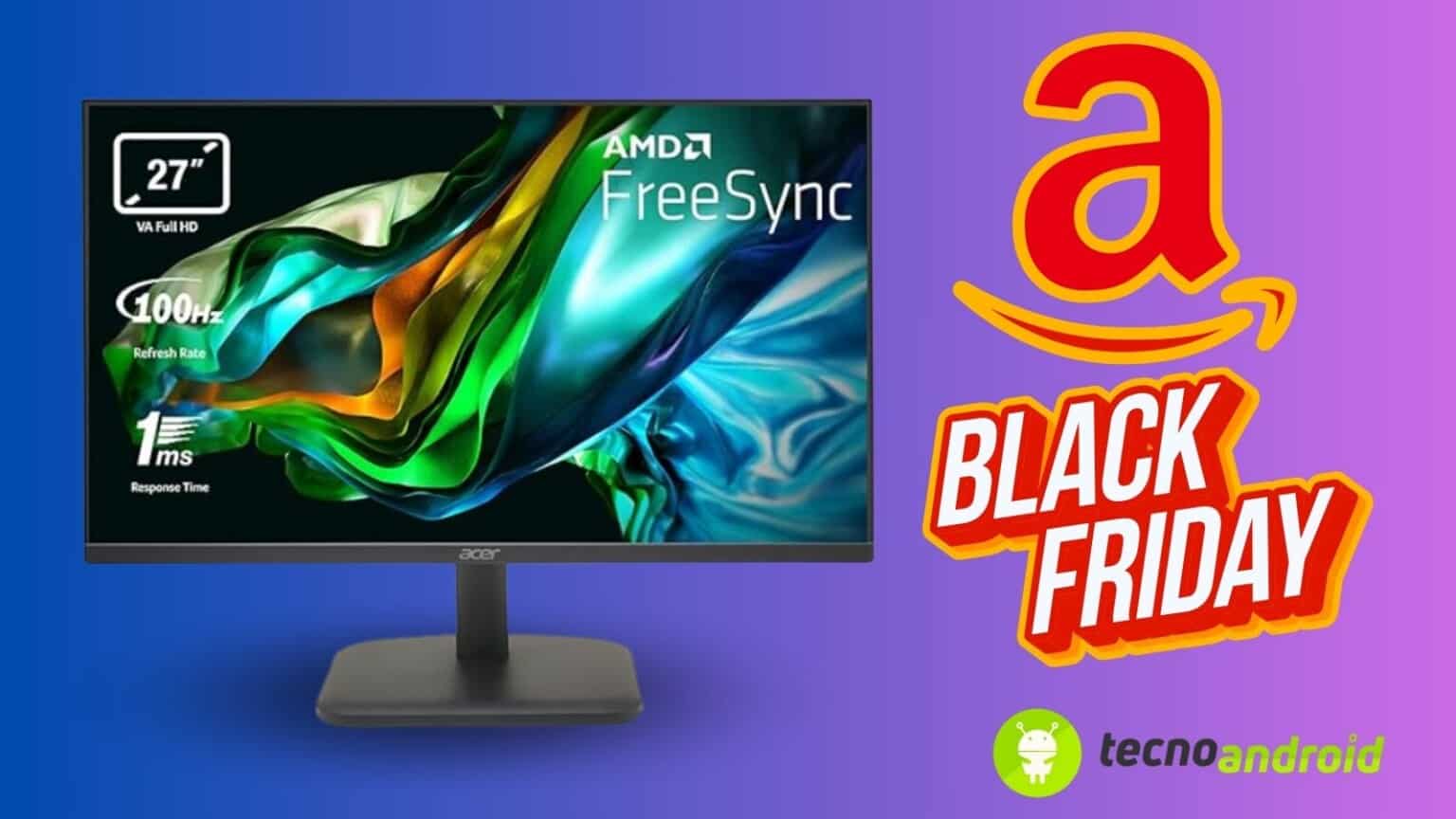 Acer EK271Hbif Monitor PC 27" sconto su amazon per il black friday