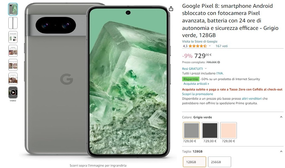 Google Pixel 8 Amazon