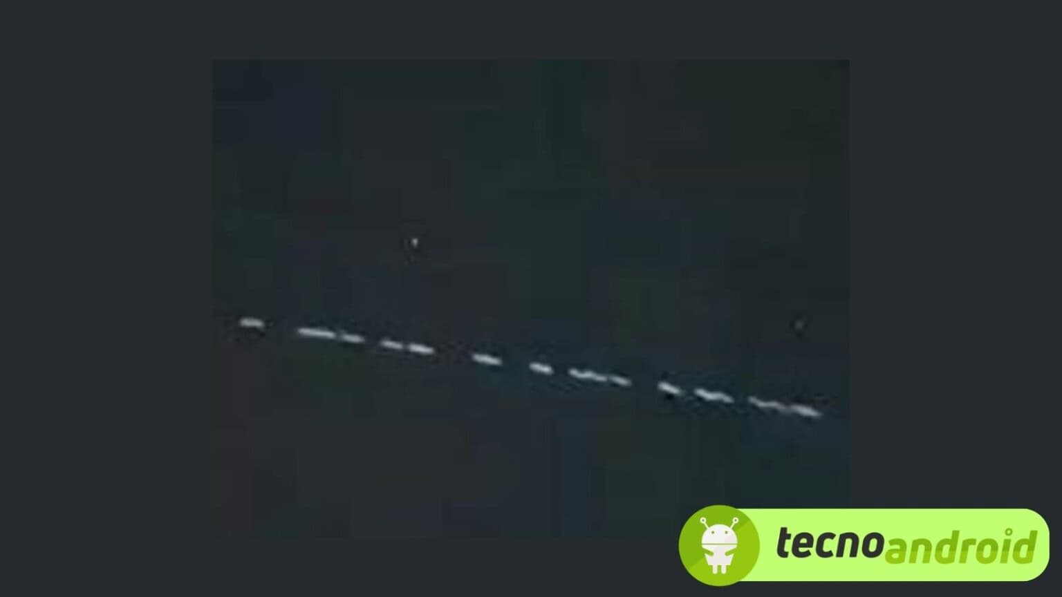 Avvistati treni di luci a L’Aquila: si tratta di Starlink