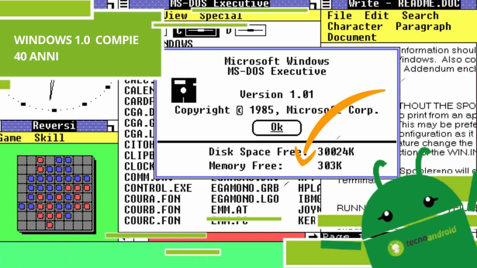 Windows, ecco com'era Windows 1.0 quarant'anni fa