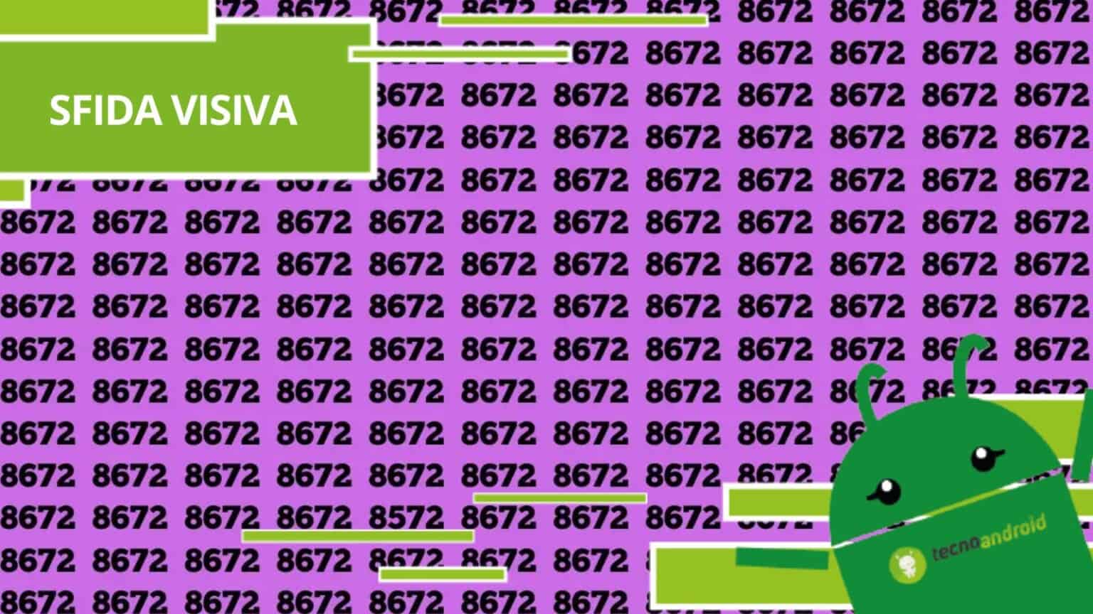 Sfida visiva, se riesci a trovare il numero 8572 nascosto hai una mente sovrumana