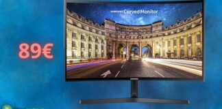 Monitor CURVO Samsung a 89€: un prezzo ASSURDO su Amazon