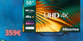 Hisense Smart TV da 55 pollici a meno di 400€: acquistatela subito su AMAZON