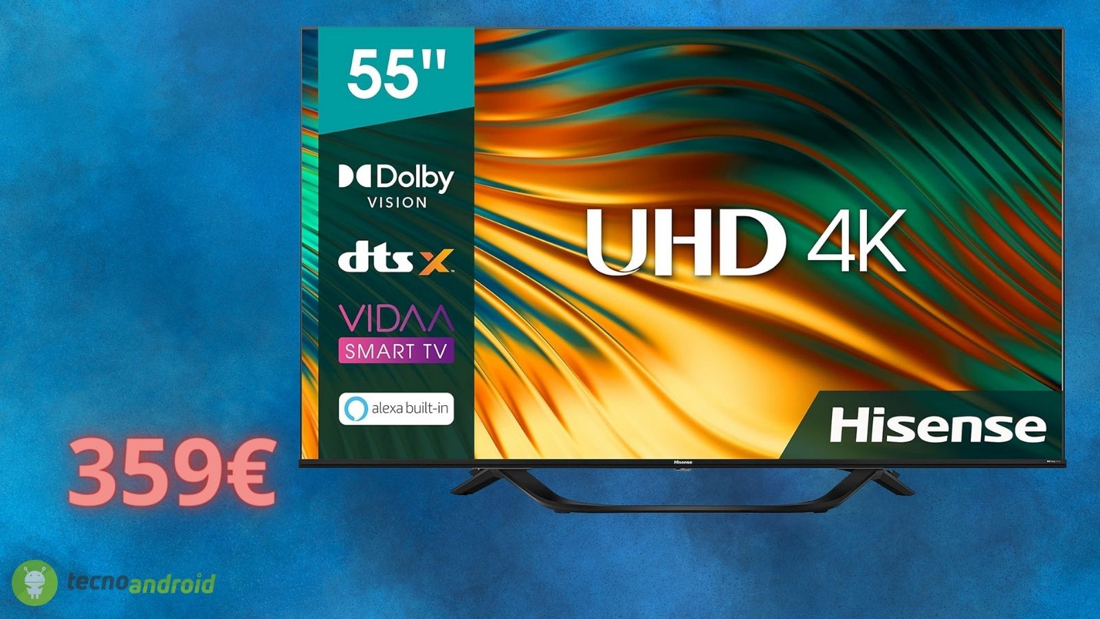 Hisense Smart TV da 55 pollici a meno di 400€: acquistatela subito su AMAZON