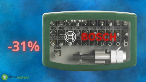BOSCH, follia totale su Amazon per il set di bit di avvitamento