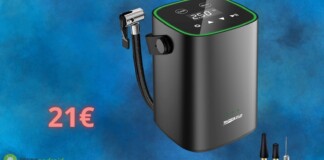Compressore portatile per bici, auto e palloni: costa solo 21€ su Amazon