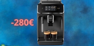 Philips, macchina da caffè automatica scontata di 280 euro su AMAZON