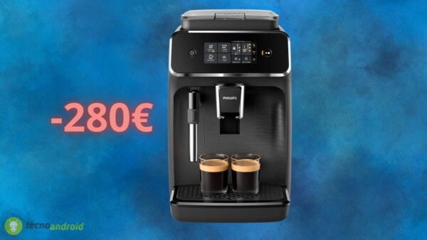 Philips, macchina da caffè automatica scontata di 280 euro su AMAZON