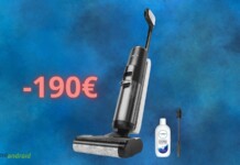 Aspirapolvere/lavapavimenti senza fili con sconto di 190€