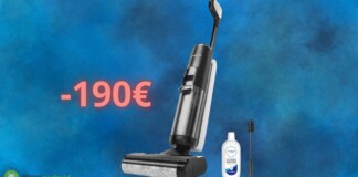 Aspirapolvere/lavapavimenti senza fili con sconto di 190€